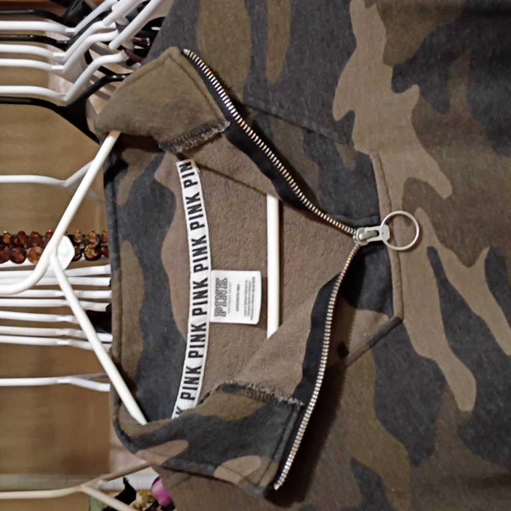 Pink Victoria's Secret Camo Sweater